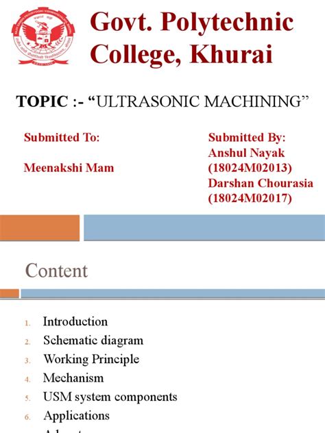 Image result for Ultrasonic Machining Examples
