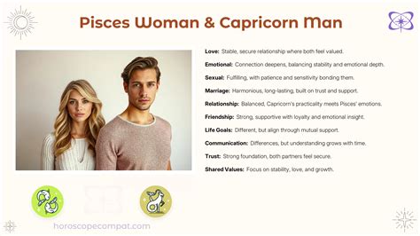 Pisces Woman & Capricorn Man Compatibility - Compatibility