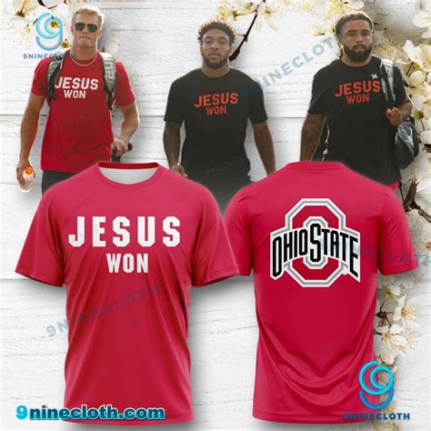 [Free Shipping + 20% Off] Ohio State Football Players Wearing Jesus Won ...