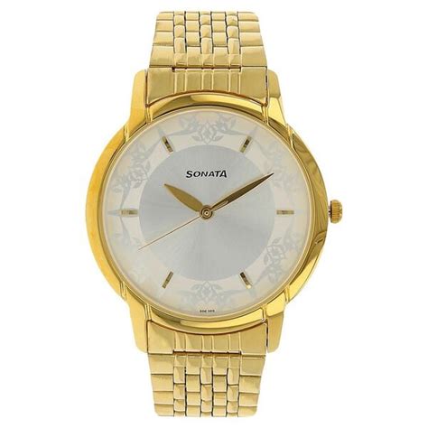 Buy Online Sonata Quartz Analog Silver Dial Stainless Steel Strap Watch ...