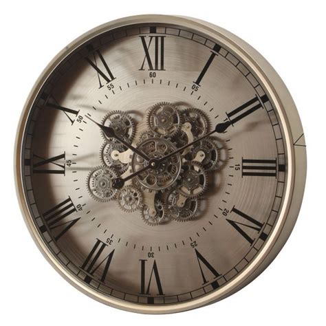 Minute Master Luxury Designer Wall Clock With Moving Gear Mechanism (G ...