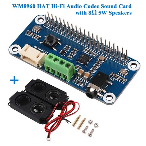 Buy Innovateking-EU WM8960 Hi-Fi Sound Card HAT Audio Codec Sound Board ...