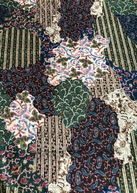 Green Patchwork Pattern Muslin – Aparnaa Sarees