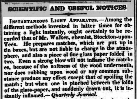 John Walker, the clumsy chemist who accidentally invented the friction ...