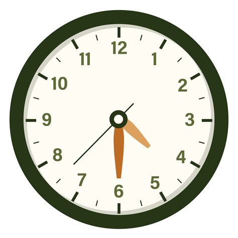Wall Analog Clock Design Show at 4.30, Time and Clock Illustration ...