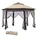 Invezo 13 x 13 feet Hexagonal Pop Up Garden Gazebo with Mosquito ...