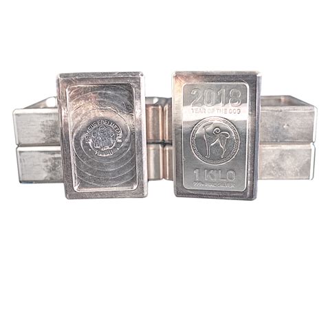 10 pcs of 1 kilogram Heraeus Silver Bar - Total 10 kilograms Silver ...