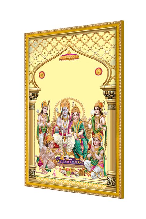 999Store Ram Darbar Lord Ram With Sita And Bharat Hanuman Photo ...