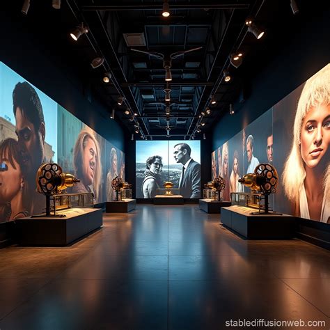 Iconic Masterpiece Films Exhibition Hall | Stable Diffusion Online