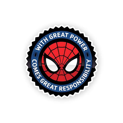 Great power comess with great Responsibility Sticker – sticckiz.com