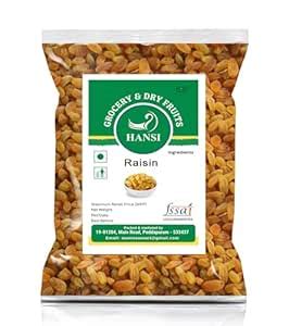 Hans'i Raisins, 1 kg, Dried Grapes, Kishmish : Amazon.in: Grocery ...