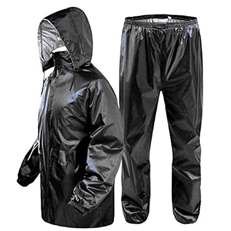 Rain Coat for Men Waterproof Raincoat with Pants Polyester Rain Coat ...