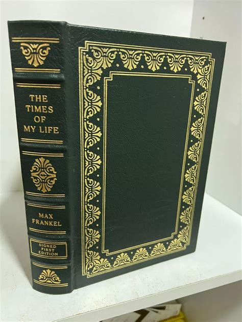 Easton Press Times of My Life - Max Frankel SIGNED 1st Ed W/ COA - Etsy