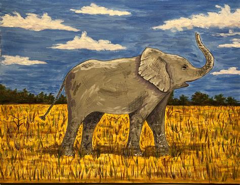 Elephant Painting Self Portrait