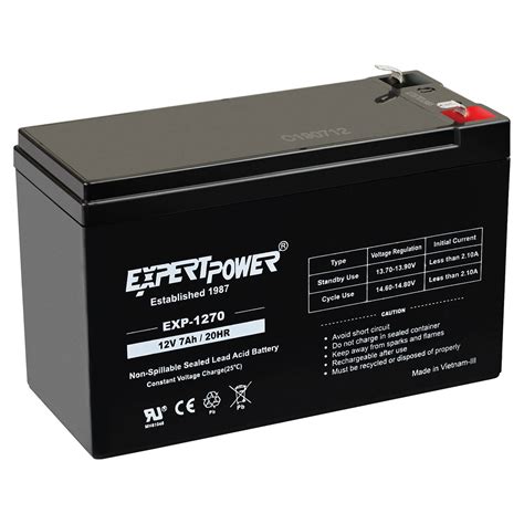 ExpertPower Rechargeable 12V 7Ah Sealed Battery : Amazon.in: Car ...