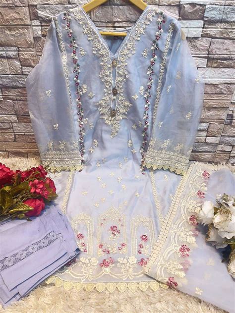DEEPSY SUITS D 264 ORGANZA WITH FANCY EMBROIDERY DESIGNER READY MADE ...
