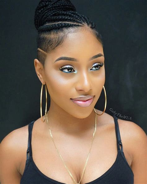 @mznatnicole | Braids with shaved sides, Shaved side hairstyles ...