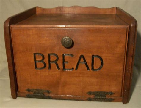 Vintage Style Wood Bread Box at Ruth Sapp blog