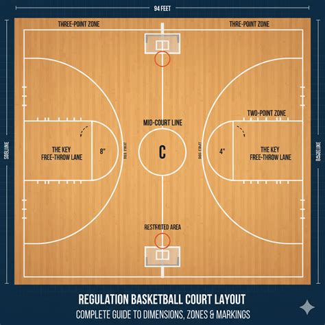 Regulation Basketball Court LayoutRegulation Basketball Court Layout ...