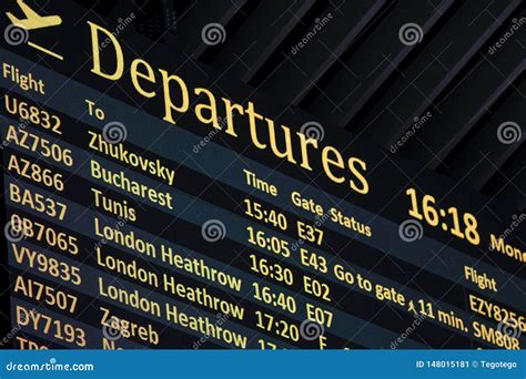 Airport Departures Sign – The Rooshty Beach