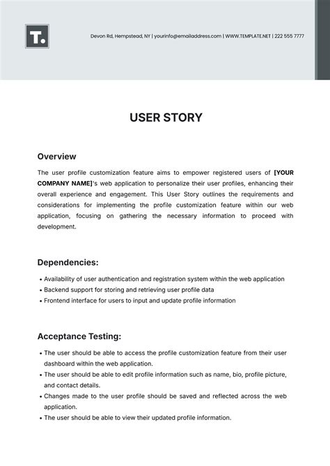 Image result for User Story Format