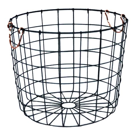Round Wire Basket - Bronze | At Home