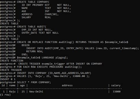 Image result for PostgreSQL Update Column Trigger
