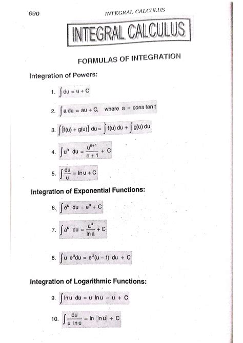 Image result for Integral Calculus Problems