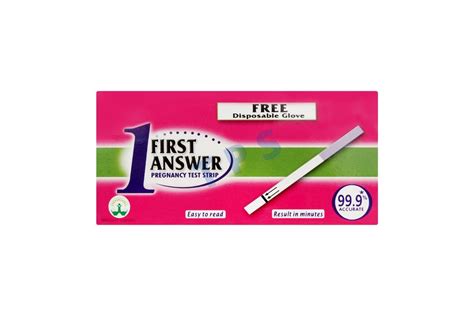 First Answer Pregnancy Test Strip - The Pharmacy Services