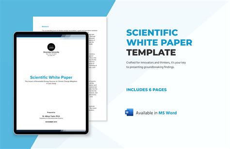 Page 3 Editable White Paper Templates in Word to Download