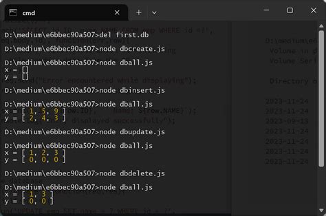 Image result for Node Database SQLite HTML
