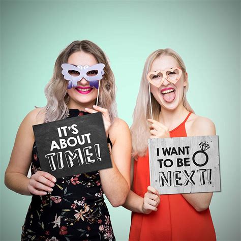 Buy UP THE MOMENT Wedding Photo Booth Props - 20 Designs, 8x10, Double ...