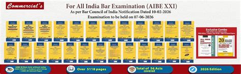 Buy AIBE set of 25 Bare Acts without Notes, 2026 Edition alongwith ...