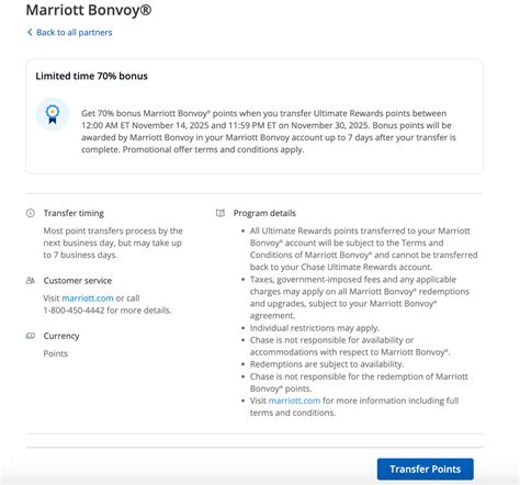 70% Transfer Bonus From Chase to Marriott Bonvoy [Ends Nov. 30]