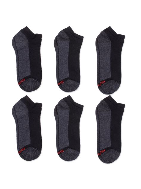 Buy Hanes Mens Big & Tall Max Cushion Comfort Top Low Cut Socks 6 Pack ...