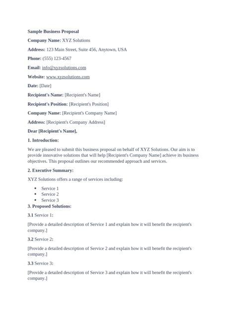 Image result for Business Proposal Hard Copy Sample