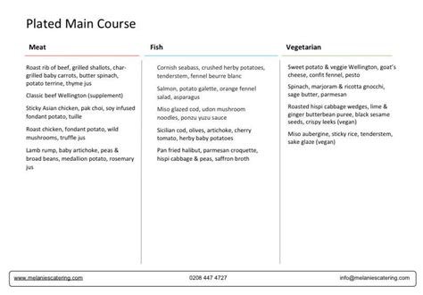 Menu Main Course 的图像结果