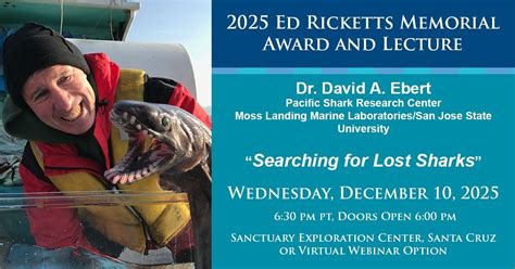 2025 Ed Ricketts Memorial Award and Lecture: Dr. David A. Ebert ...
