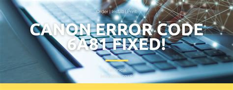 Image result for Canon Error Code 6A80