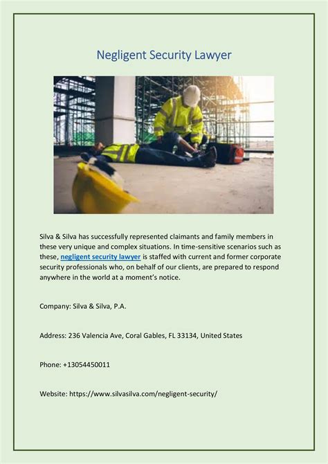 Negligent Security Lawyer - Silva & Silva - Page 1 - 1 | Flip PDF ...