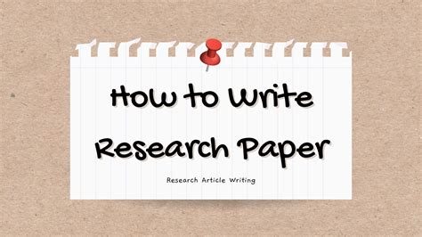 Image result for How to Write a Research Based Paper