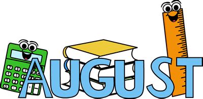 August Clip Art - August Images - Month of August Clip Art