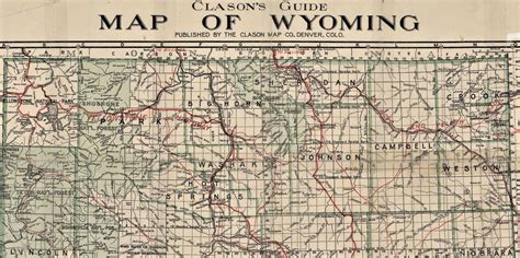 Black And White Printable Wyoming Road Map