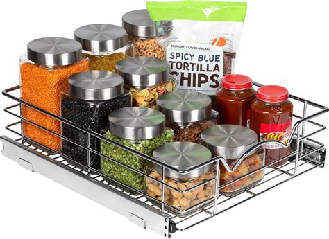 Buy HOLDN’ STORAGE Pull Out Cabinet Organizers – 5” High Slide Pull Out ...