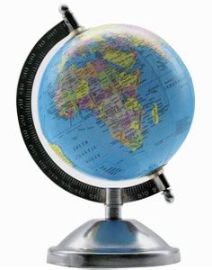 Magicwand Political Educational Laminated Rotating World Globe with ...