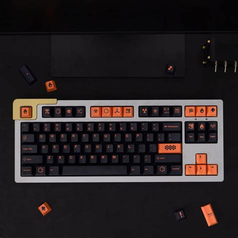 Dark Carbon Cherry PBT Keycaps – CuriosityCaps