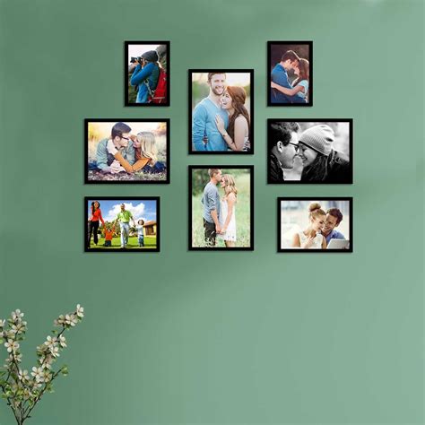 Art Street Set of 8 Individual Black Wall Photo Frames for Home and ...