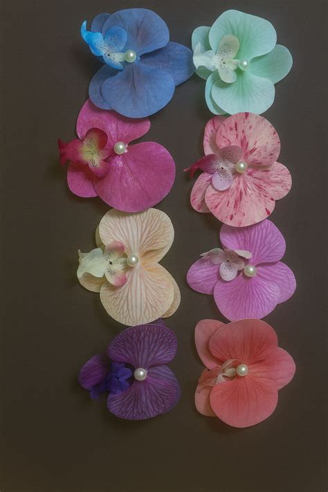 Flower Clips with alligator backside|Multi colour hair clips – GOSUAS