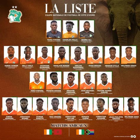 Ivory Coast Announce Squad To Face SA & Morocco - iDiski Times