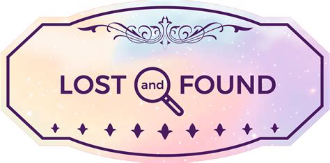 Victorian Plus Lost and Found Door or Wall Sign | Colorful Business ...